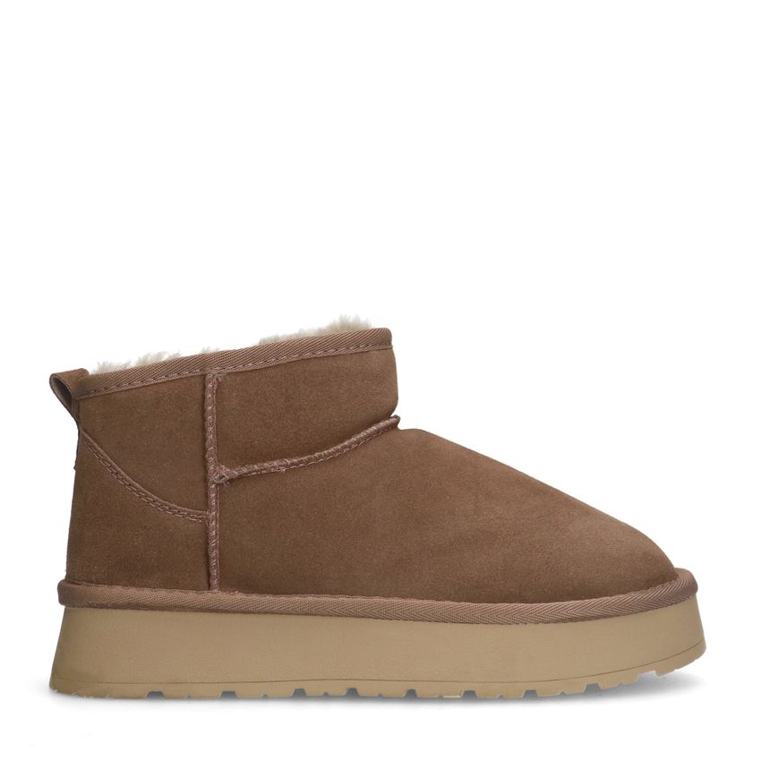 Manfield Beige suède snowboots