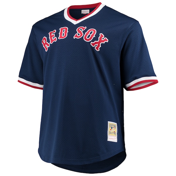 Wade Boggs Boston Red Sox Big & Tall Cooperstown Collection Mesh Batting Practice Jersey - Navy