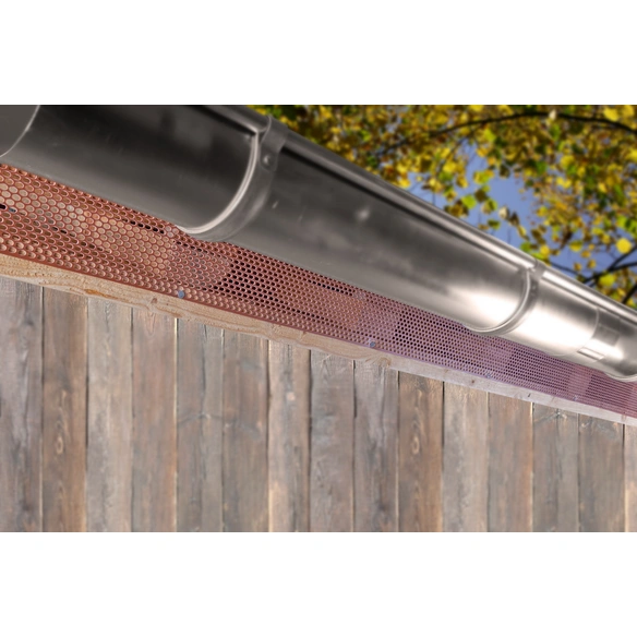 Vogelschutz Lüftungsgitter, Kunststoff (PVC), Länge: 500 mm, braun