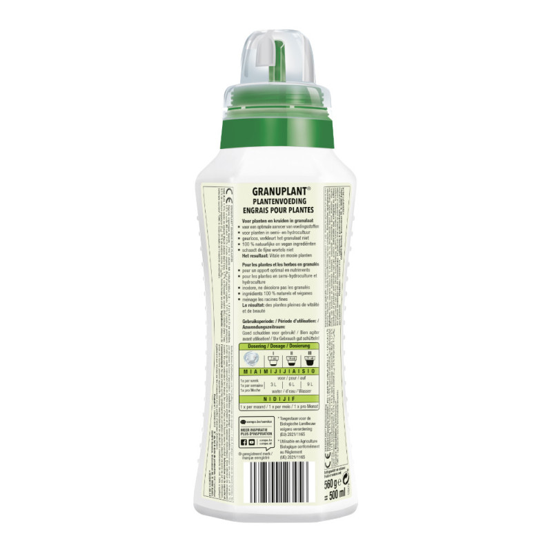 Engrais liquide pour plante d'intérieur Bio 0,5 L COMPO