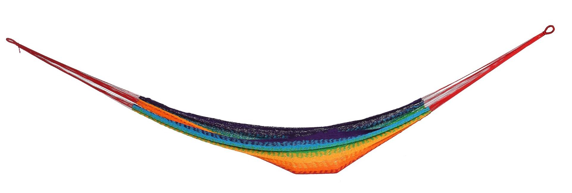Hamak Alicante leżący czerwono-żółto-niebieski 200x100cm Miloo Home