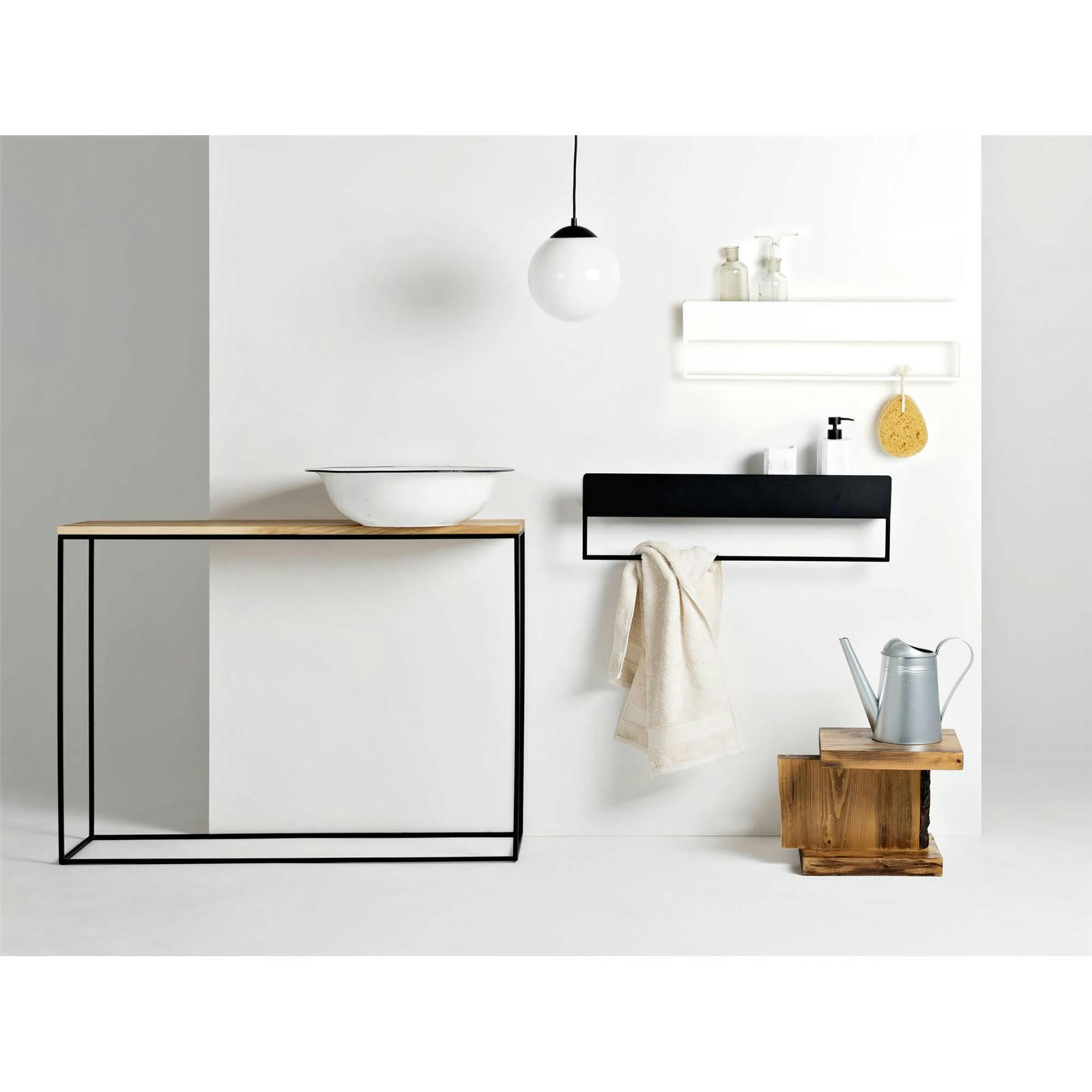 LANDA - Etagère Métal Blanc