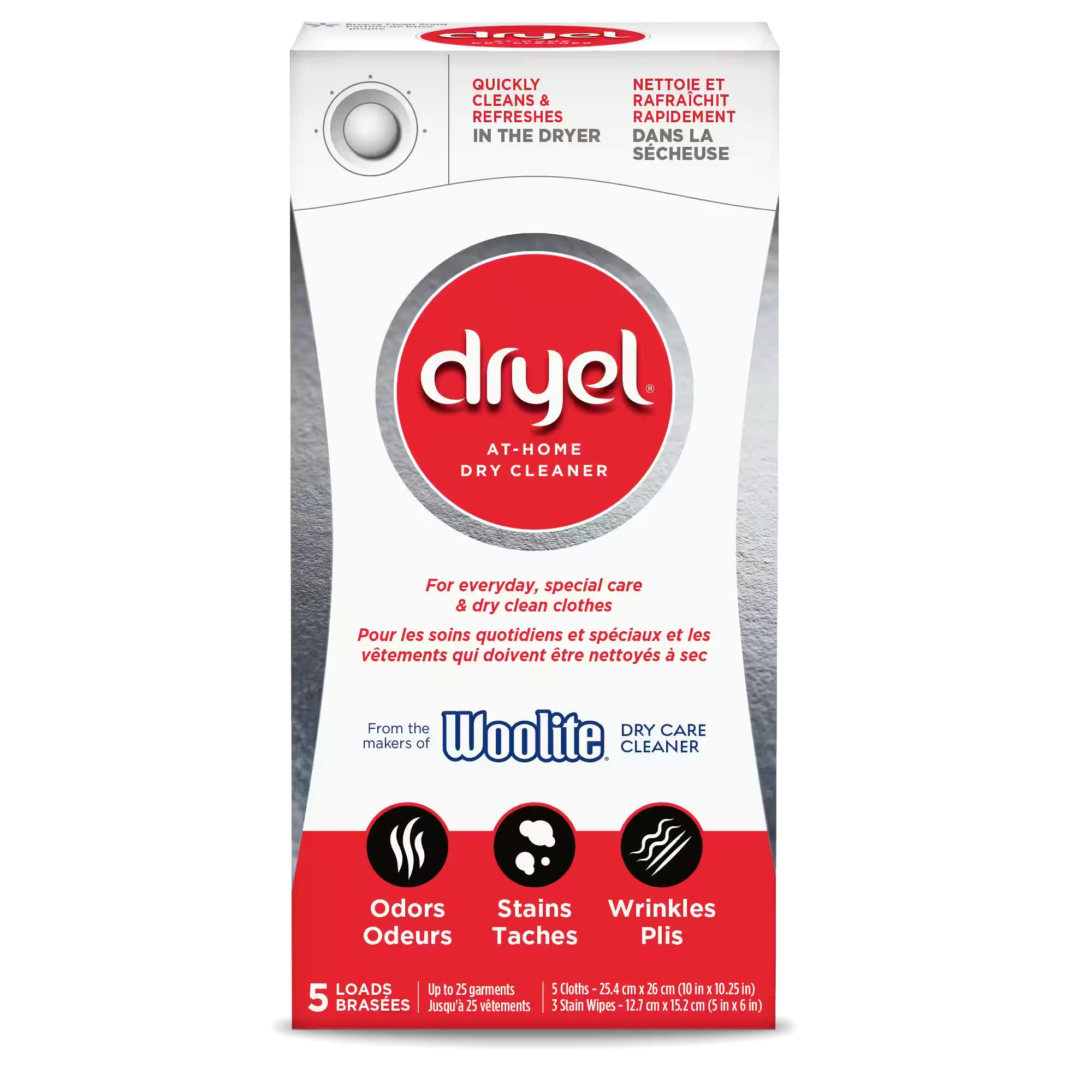 Dryel At-Home Dry Cleaner, 5-pk