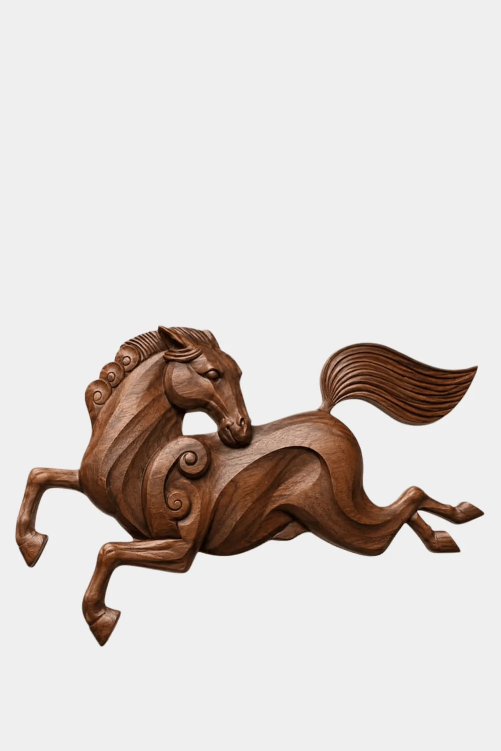 Horse Wood Sculpture #QA011