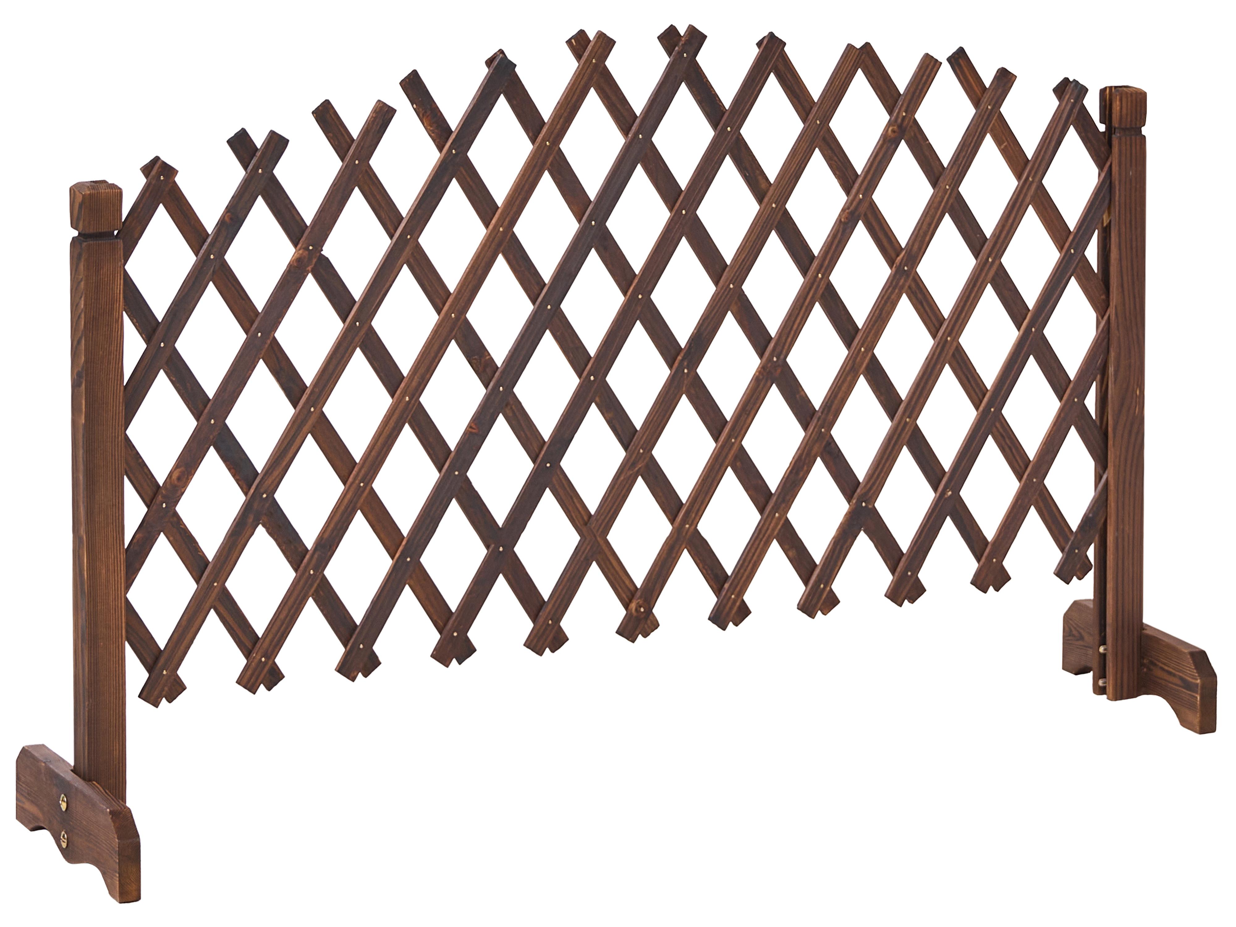 Garden Trellis PAVAROLO Extendable Dark Brown