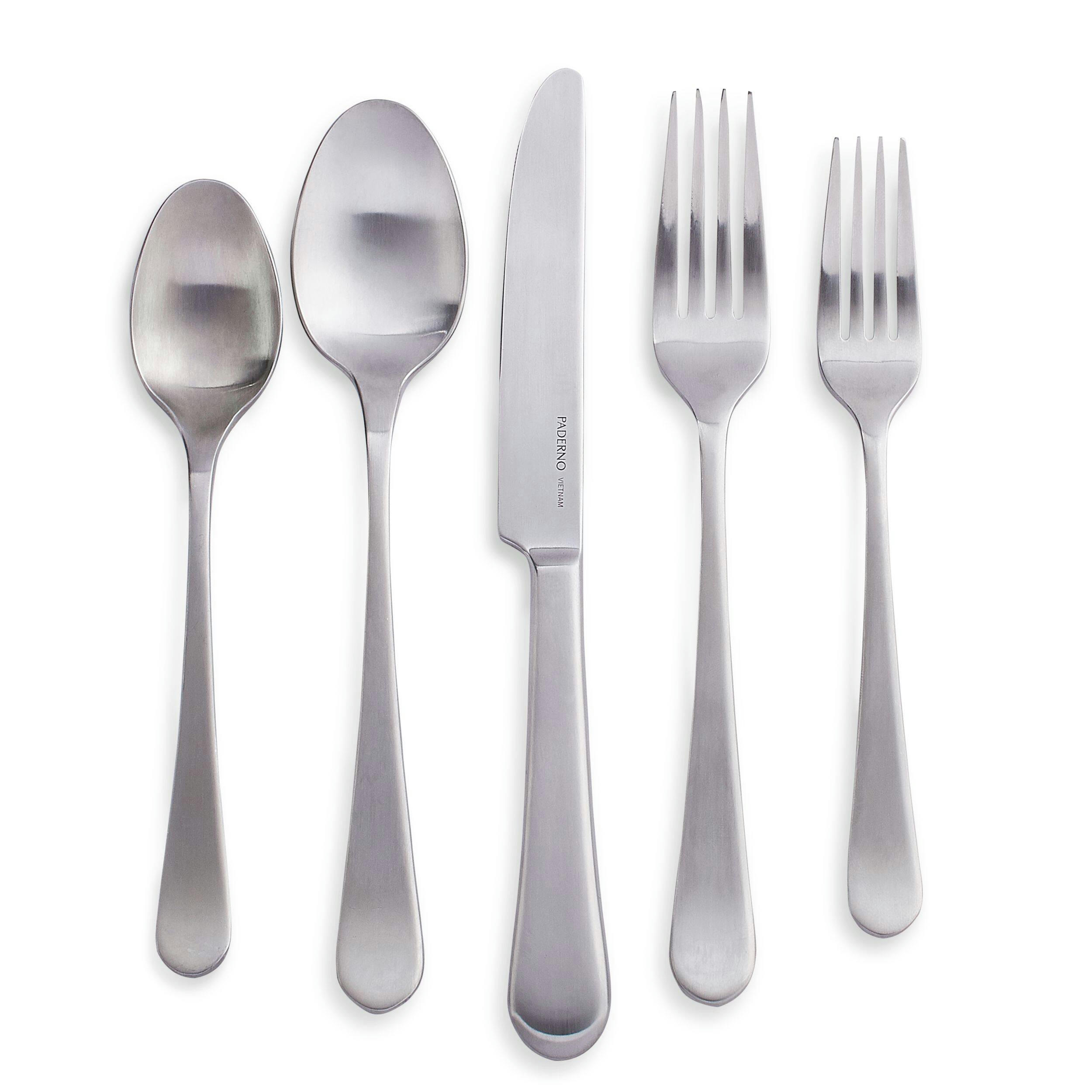 PADERNO Richmond Satin Stainless Steel Flatware Set, Serves 4, 20-pc