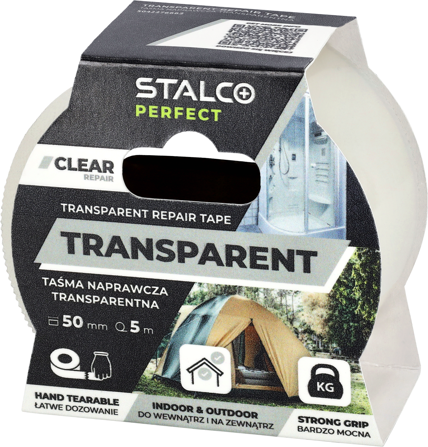 Taśma naprawcza transparentna 50mm x 5m STALCO PERFECT S042276662 STALCO PERFECT S042276662