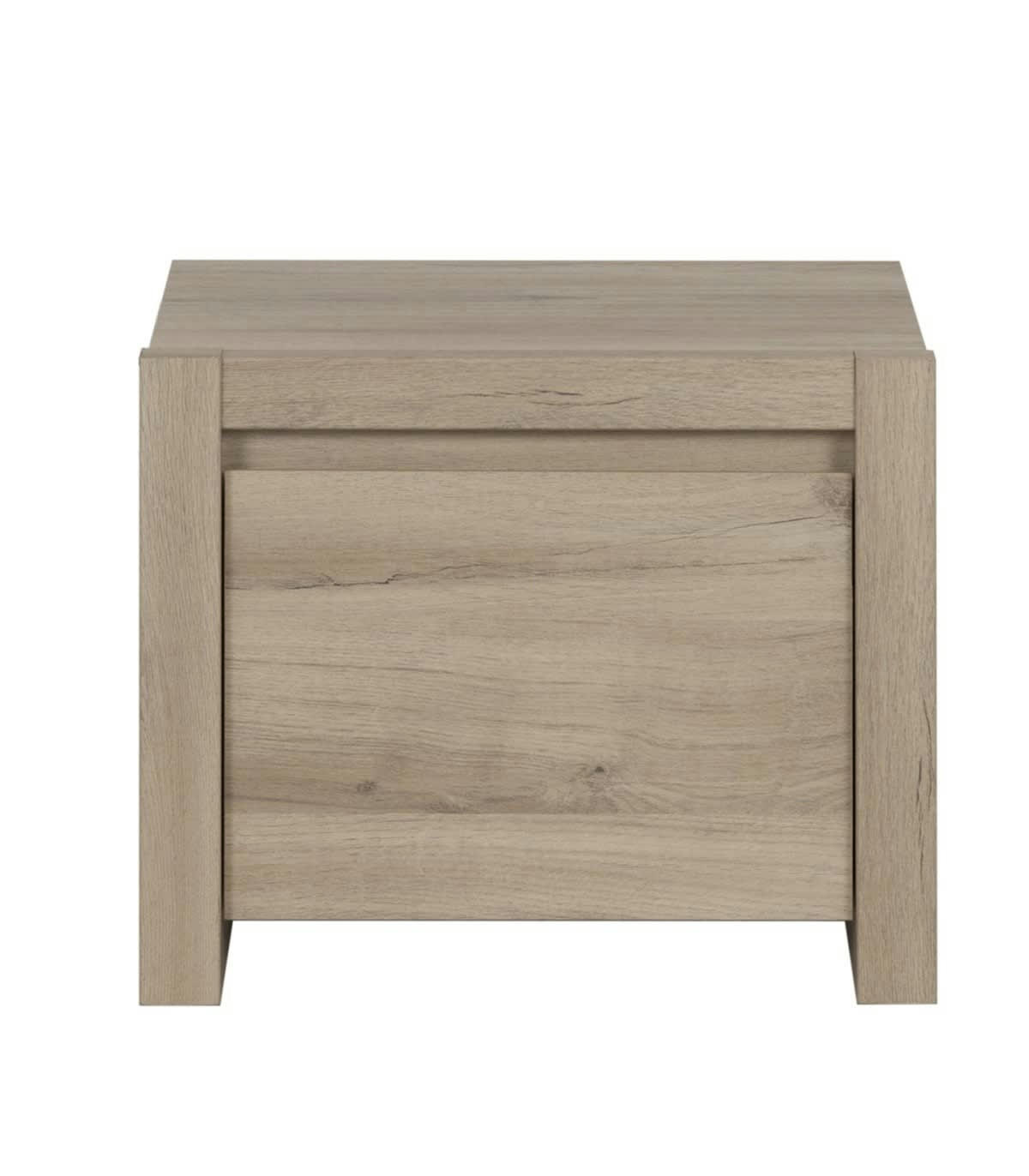 ETHAN - Chevet 1 porte effet chêne H40cm