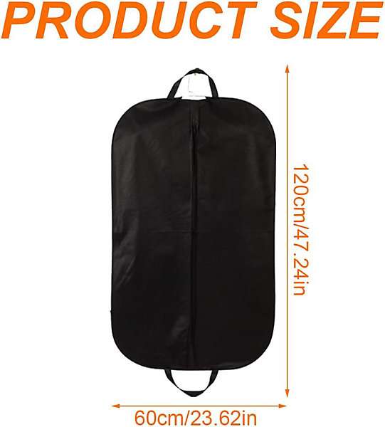 CODEKEY 60x120 cm Sac à vêtements, Housse de Protection pour Costume, Sac à vêtements Anti-poussière, Sac de Costume Pliable et Re