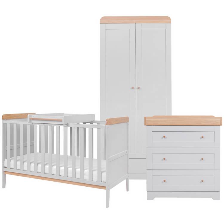 Tutti Bambini Rio 3 Piece Nursery Furniture - Dove Grey