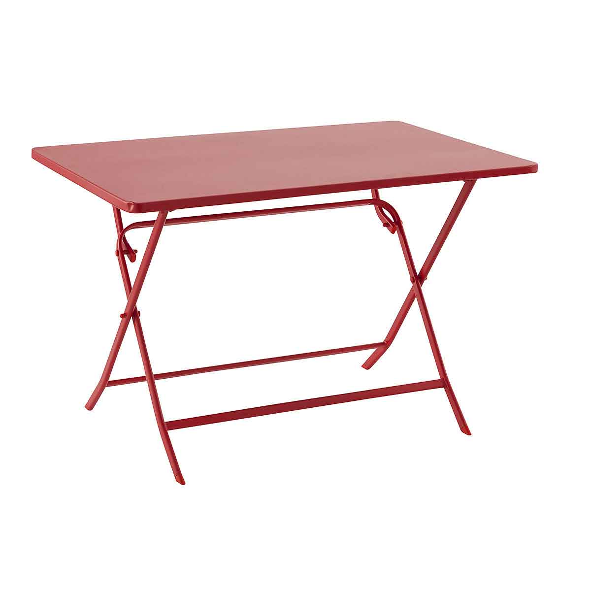 Mesa dobrável retangular GREENSBORO groselha