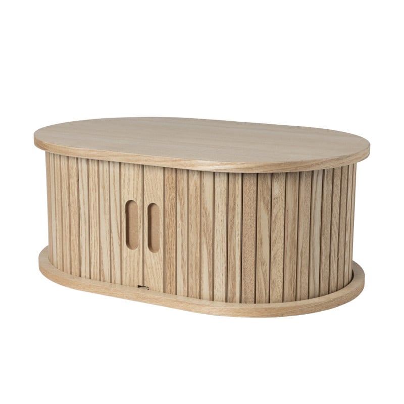 Zwevend wandkastje Uppsala - naturel - 18x40x30 cm