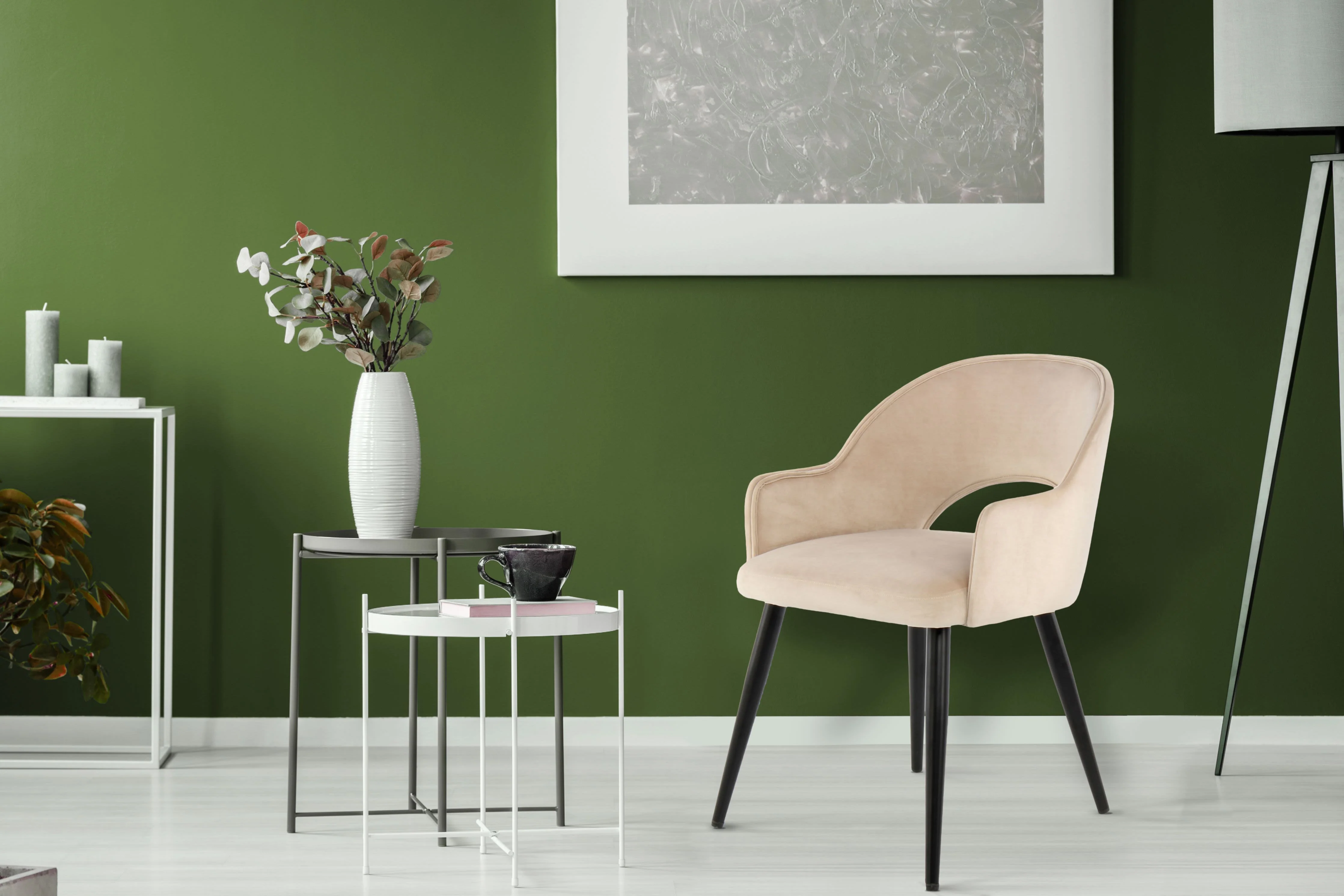 Set van 2 eetkamerstoelen Frank velvet