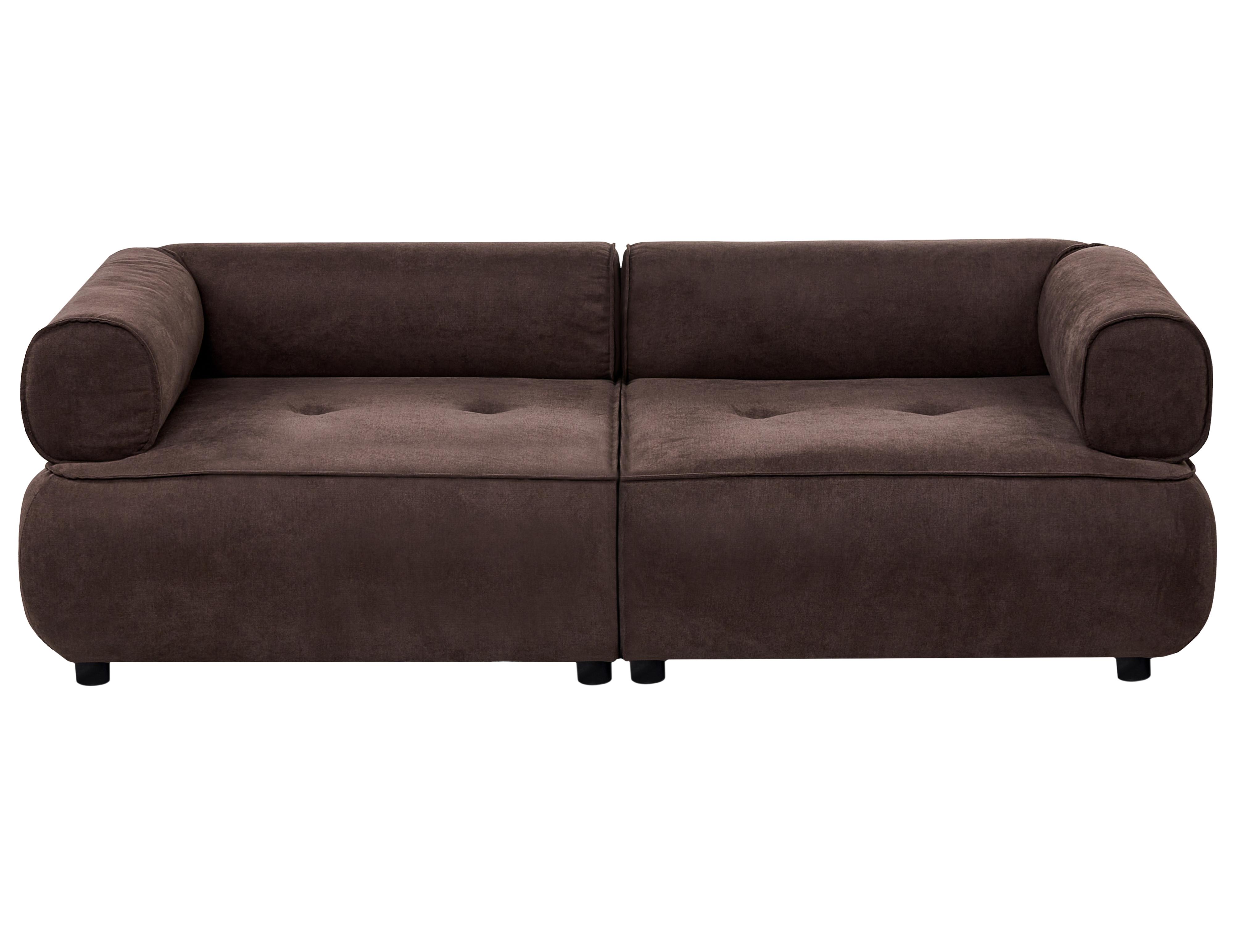 Ottoman SALLA Fabric Dark Brown