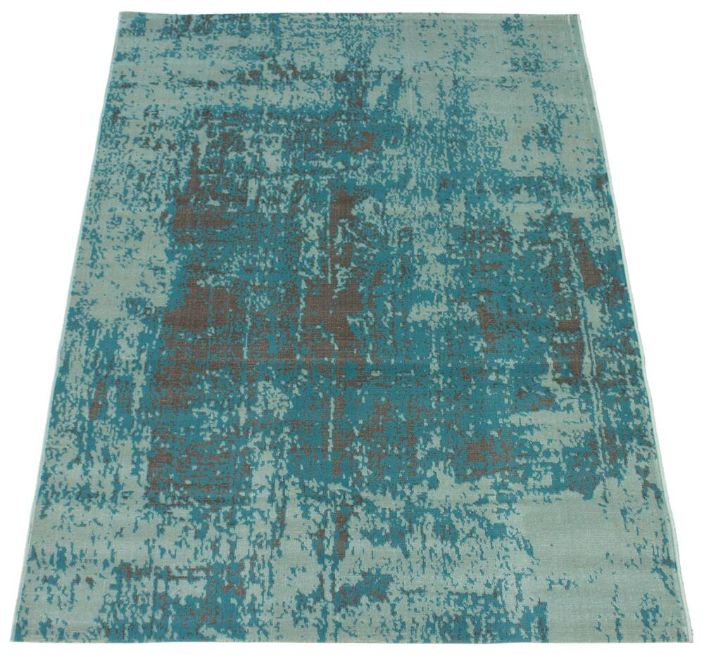 ECARPET Charlotte Indoor Area Rug, Aqua, Assorted Sizes