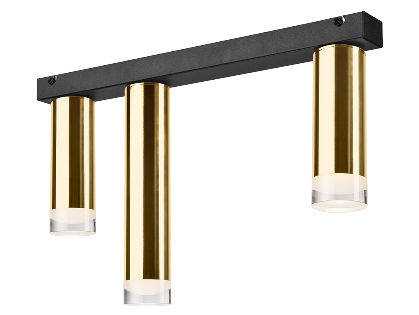 Lampa sufitowa Diego 3-punktowa stalowa złota