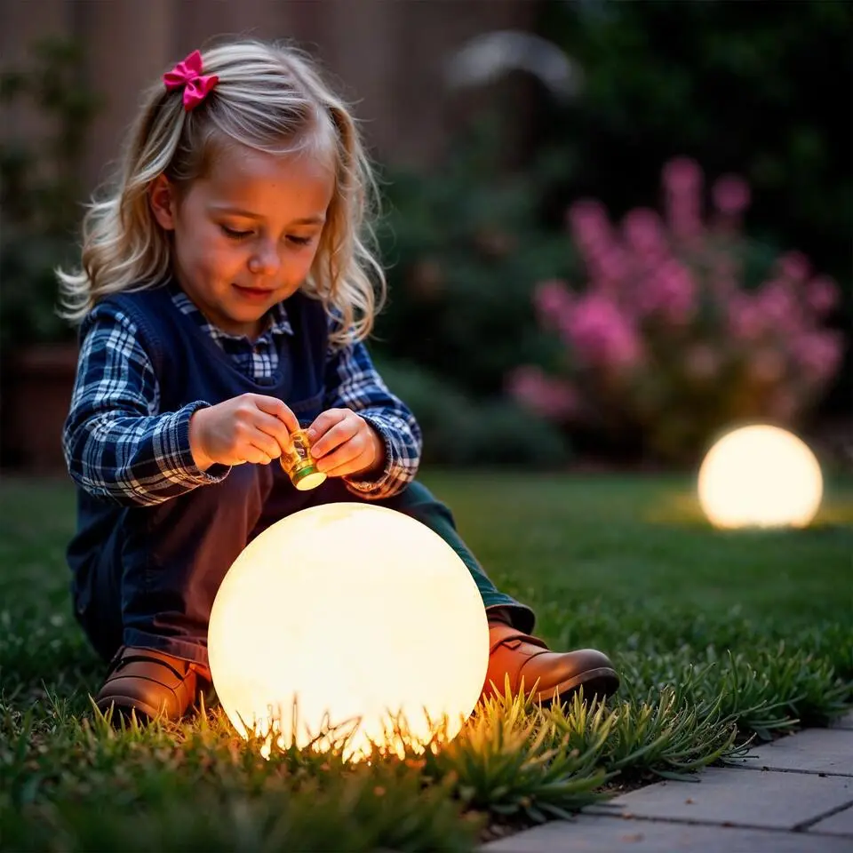 tectake Luminous Globe, LED, met afstandsbediening, Wit