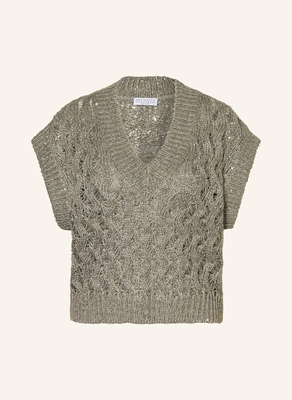 BRUNELLO CUCINELLI Strickshirt mit Pailletten