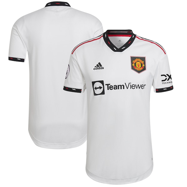 Manchester United adidas 2022/23 Away Blank Authentic Jersey - White