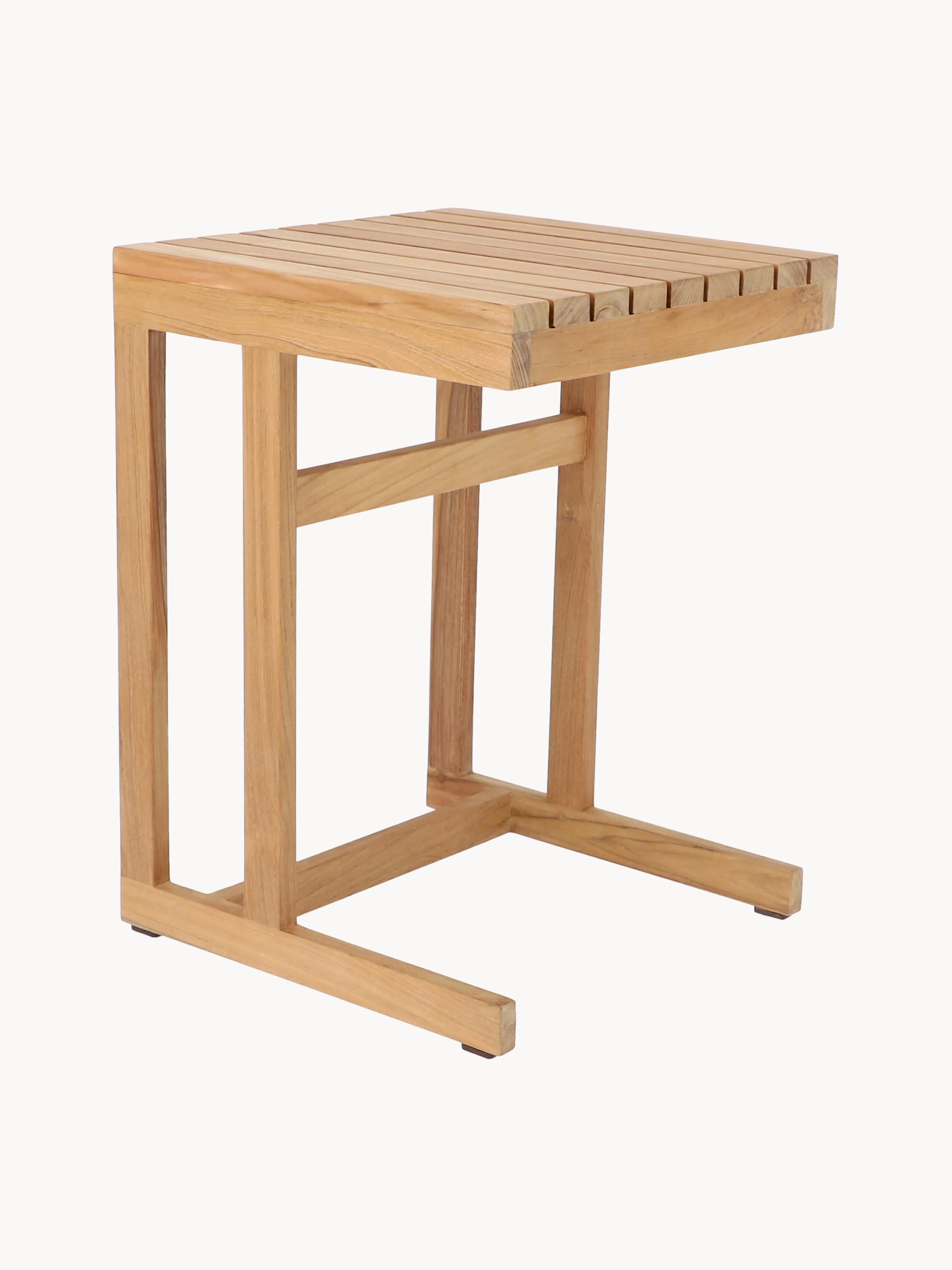Garten-Beistelltisch Cero aus Teakholz, H 55 cm