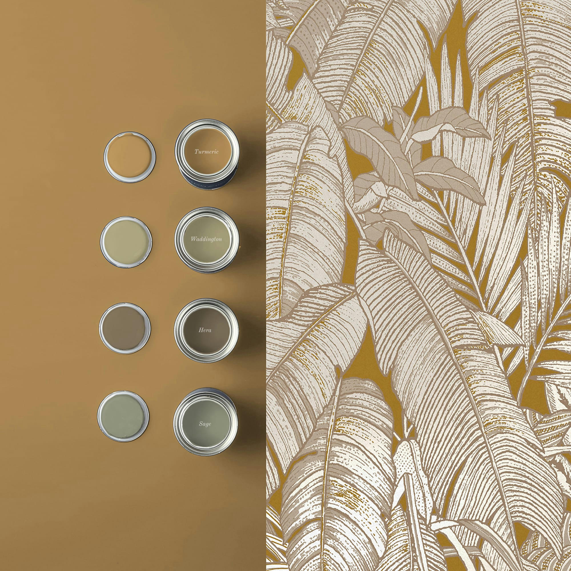 - papier peint paradys curcuma 1005 x 52cm