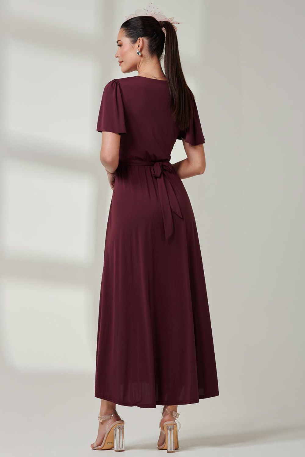 Jolie Moi Wrap Bodice Super Smooth Jersey Maxi Dre