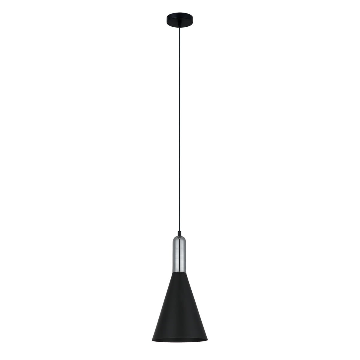 Lampa wisząca czarna Khaleo 1xE27x60W wym: 112x19x19 cm Italux