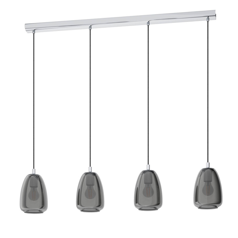 Suspension Alobrase chrome E27 4 x 40 W EGLO