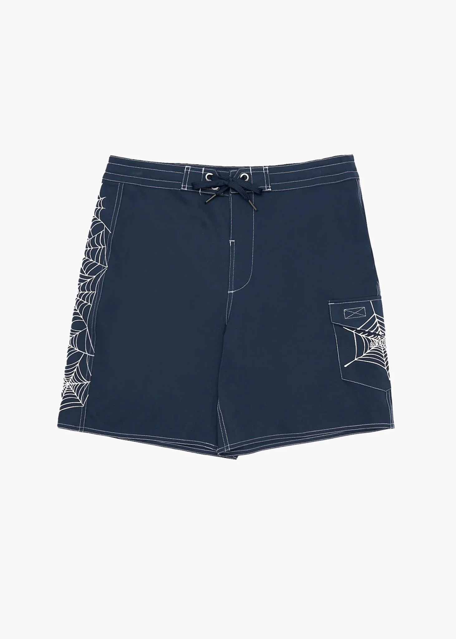 AFENDS Mens Webhead - Surf Related Boardshort 18 - Navy