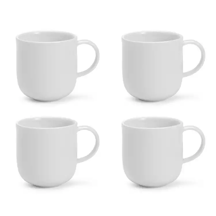 Habitat Riko Set of 4 Mugs - White