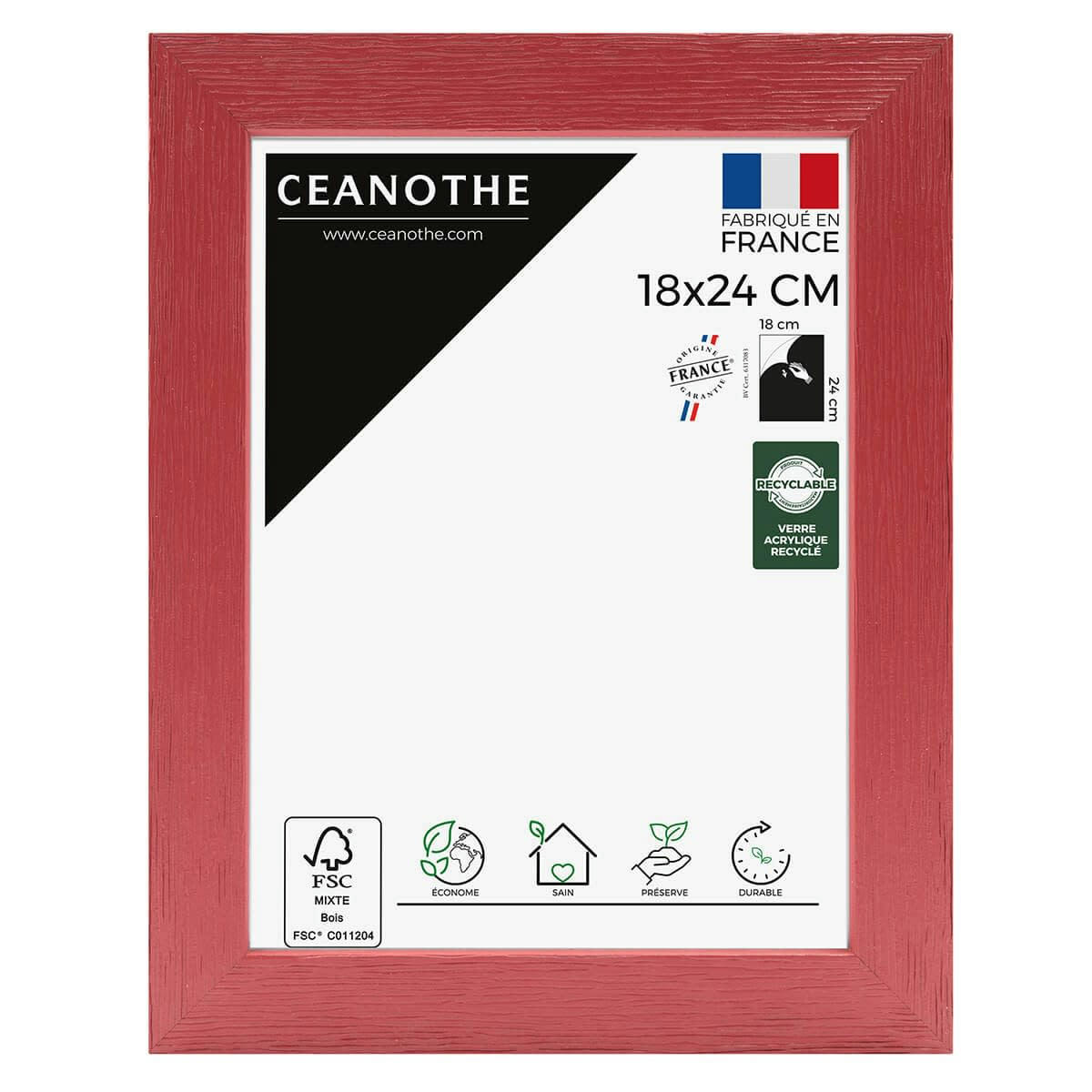 TUTTI FRUTTI - Cadre photo cerise 18x24 cm bois reconstitué fsc