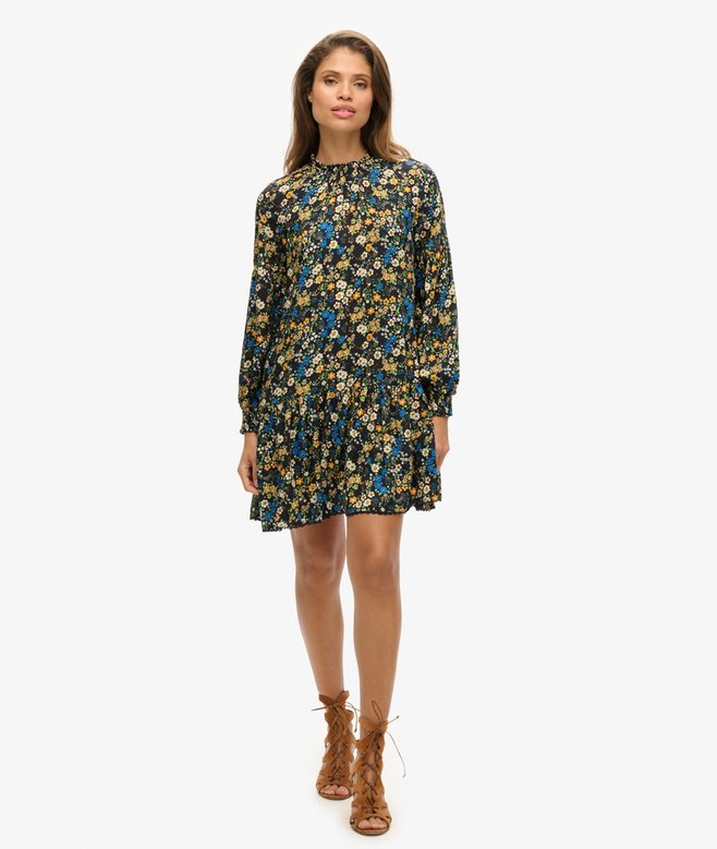 High Neck Mini Dress