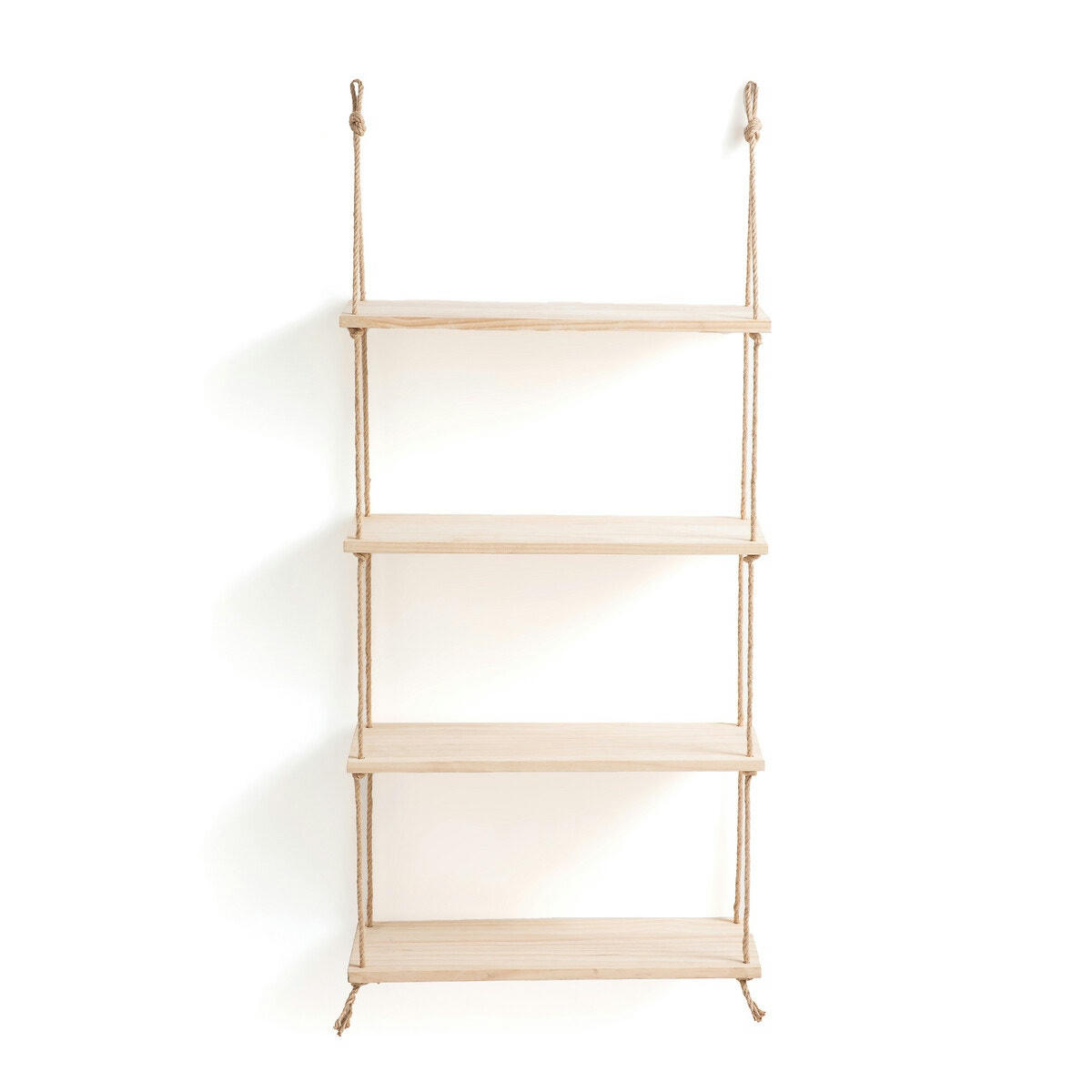 Étagère murale en pin et sisal L60 cm, Mareo