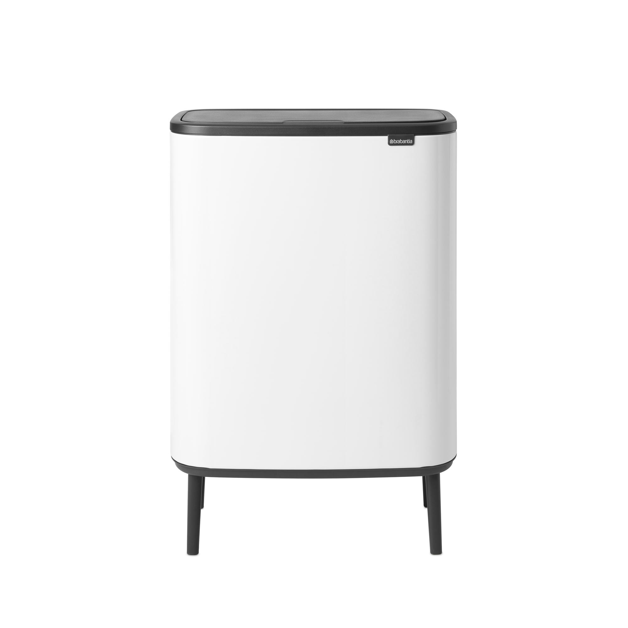 Brabantia Bo Touch Bin Hi, met 1 binnenemmer, 60 liter - White