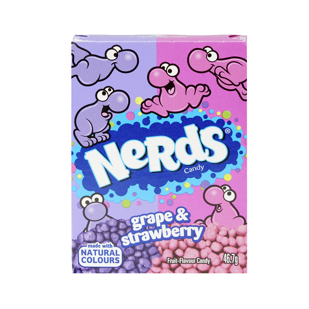 Bonbons raisin et fraise Nerds 2 saveurs 47gr
