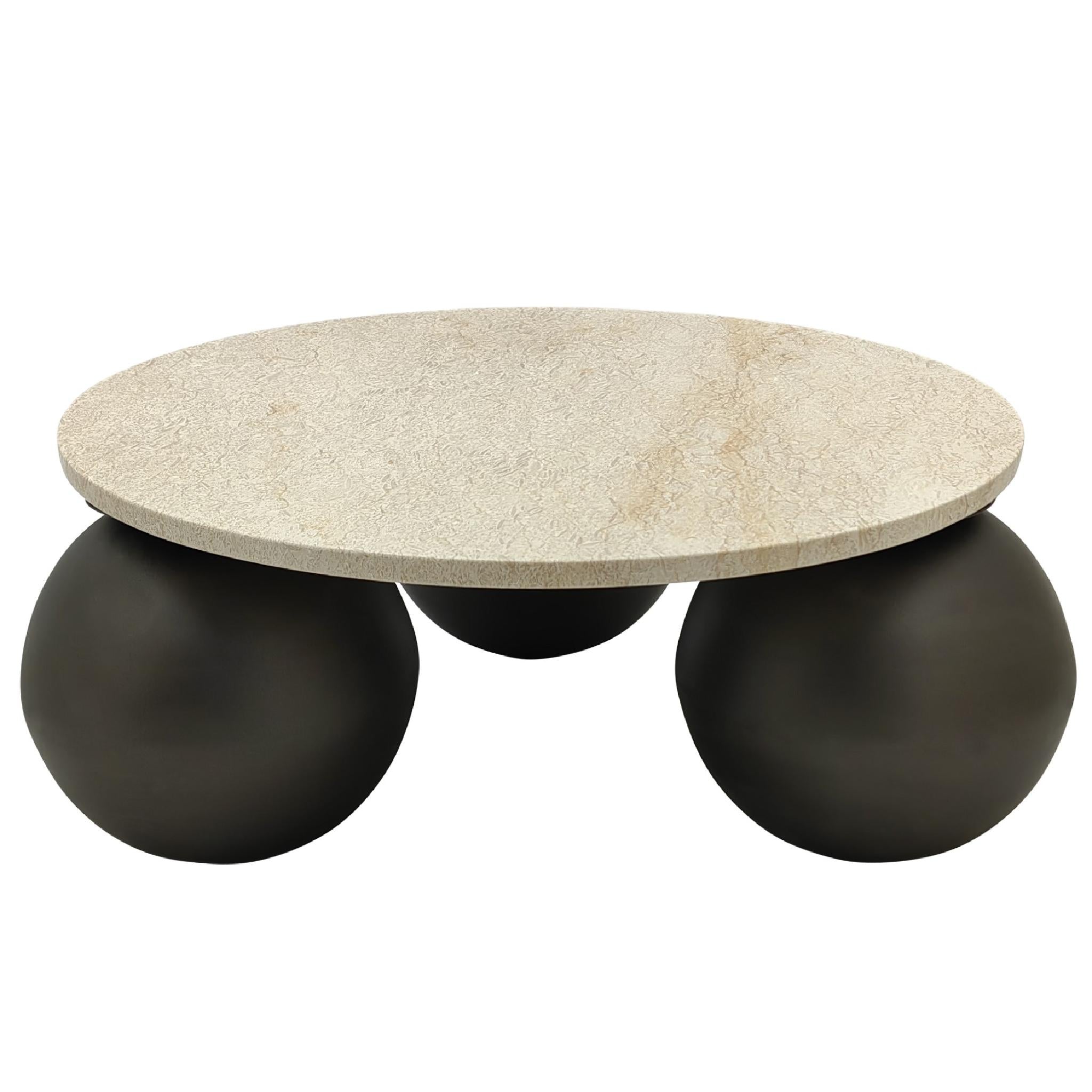 PTMD salontafel Skippy - beige - 85x85x30cm