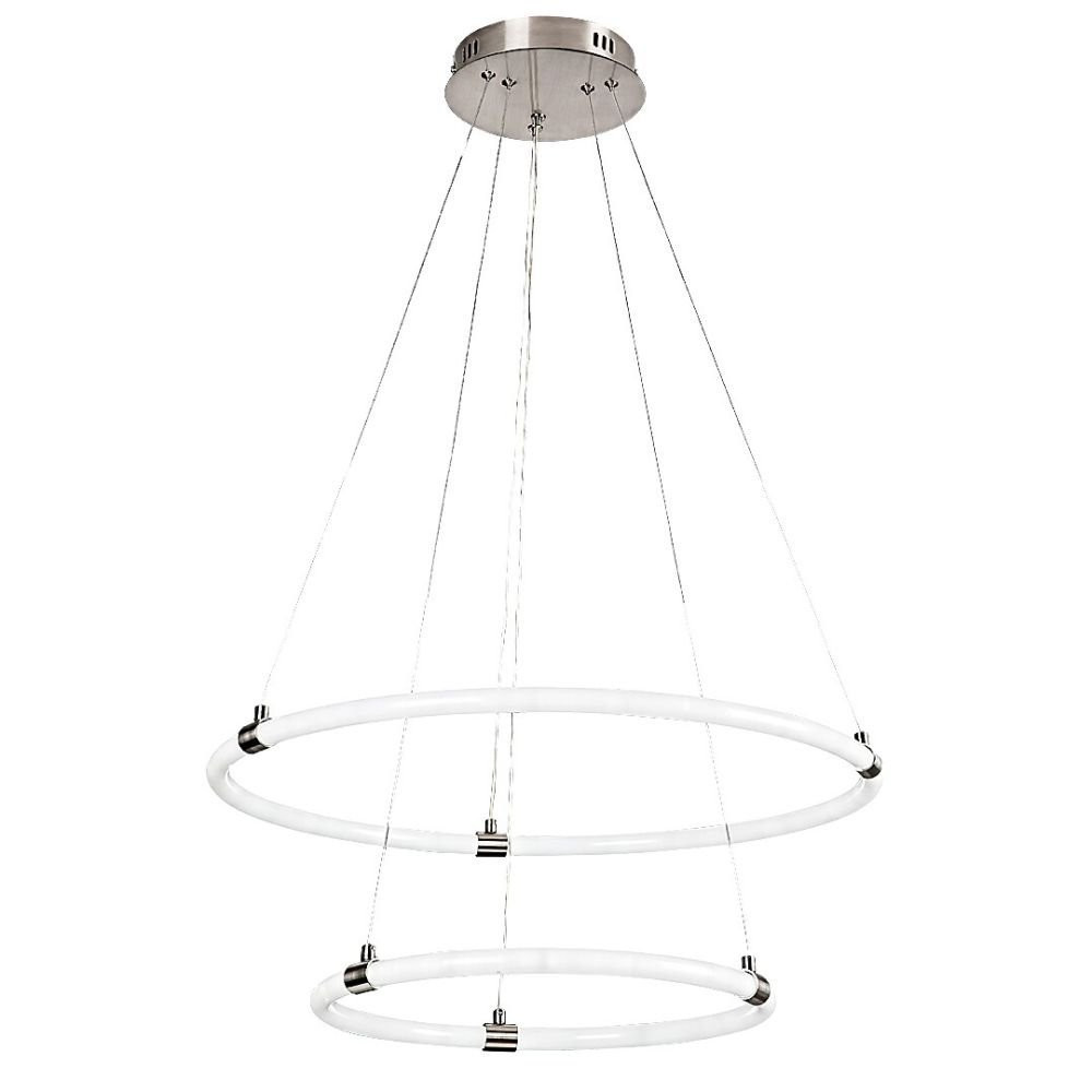 Lampa wisząca Irelia chrom satynowany-biała LED 1x55W 4700lm Rabalux