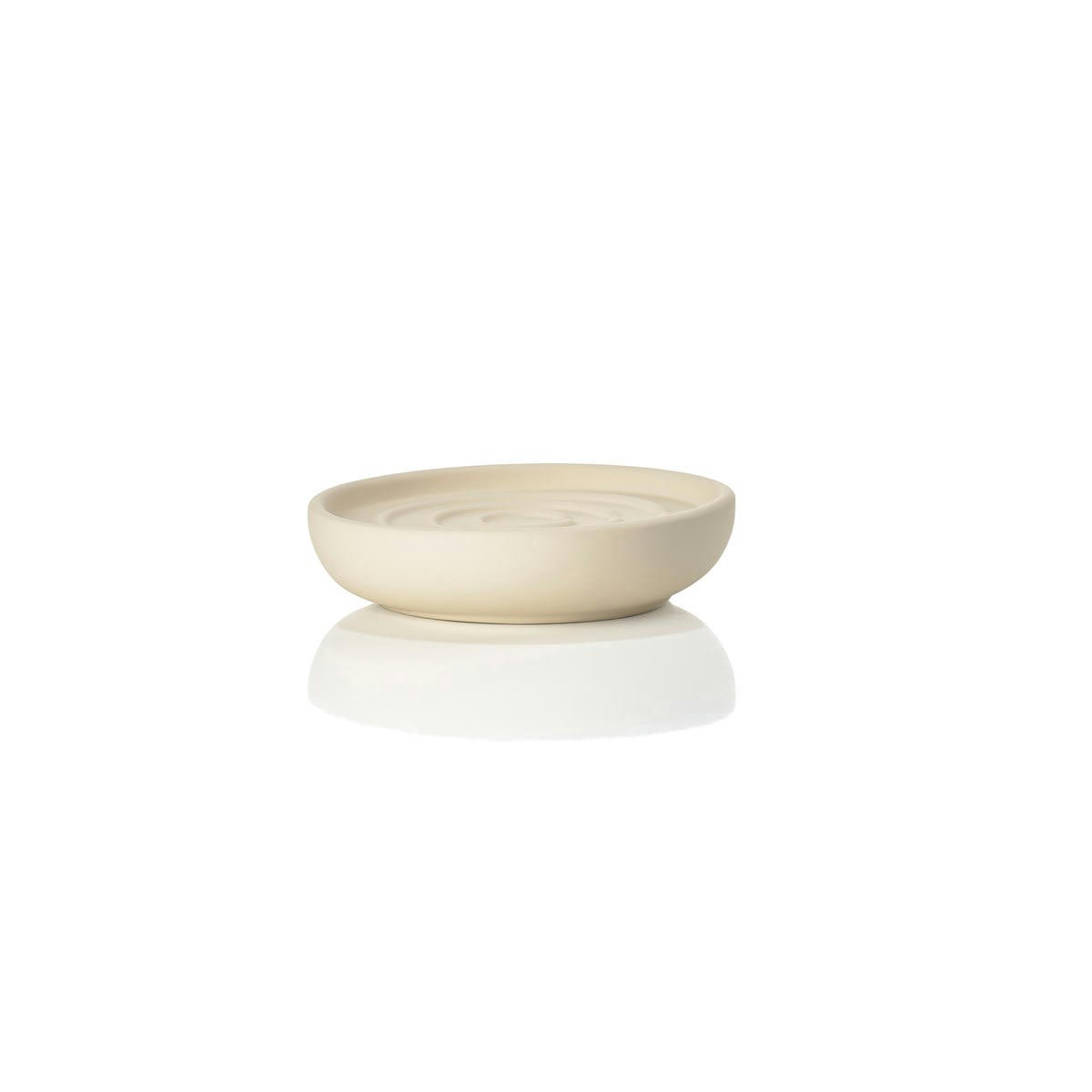 NOVA - Porte savon en porcelaine beige sable