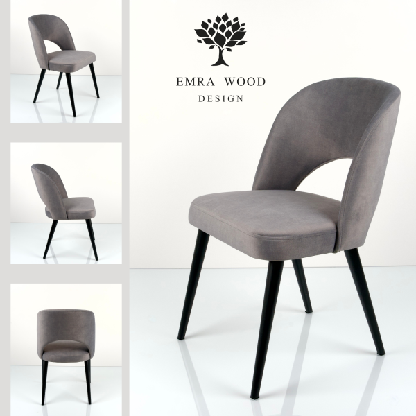 Emra Wood Deluxe KR-5 krzesło tk. HOLD-ME-34 /czarny