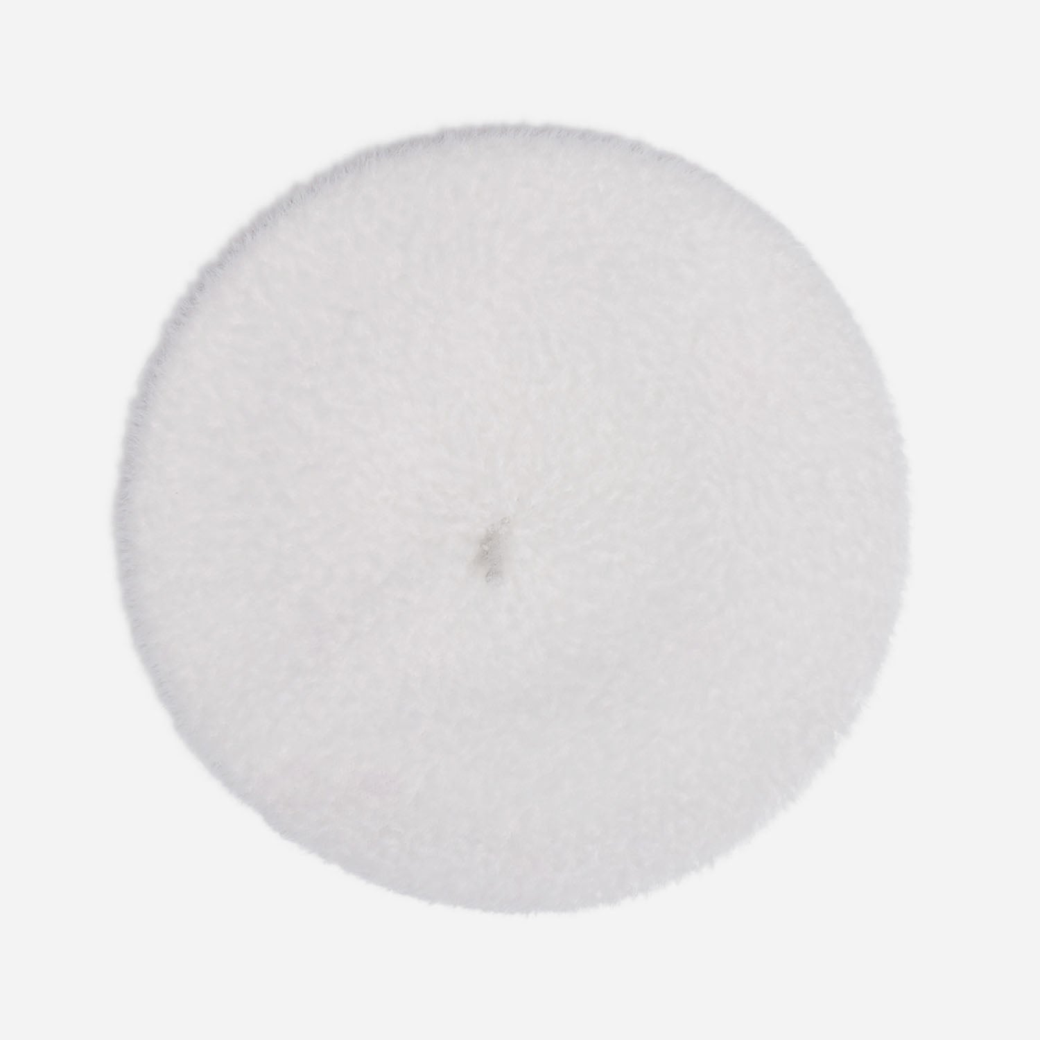 Béret blanc en maille duveteuse