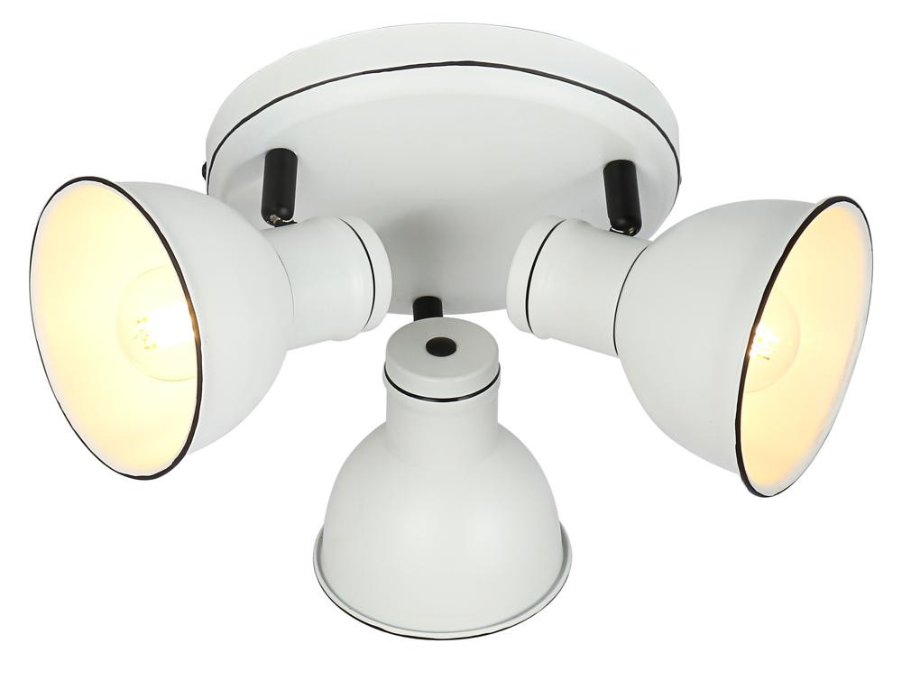 Lampa sufitowa biało-czarna ZUMBA 3xE14x40W wym: 20x33x33 cm Candellux