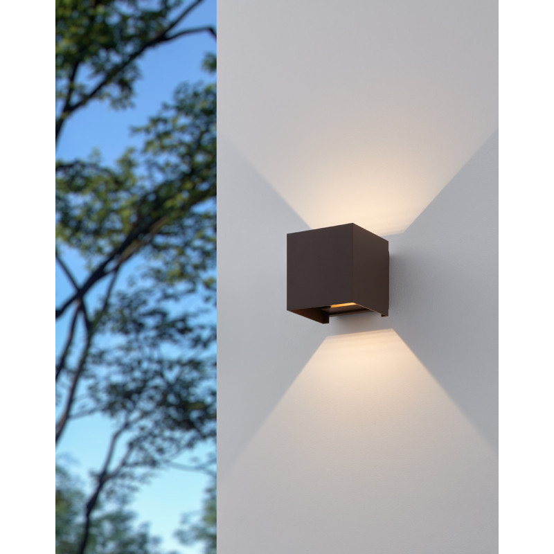 Applique extérieure LED Calpino 3 rouille 2 x 2,8 W EGLO
