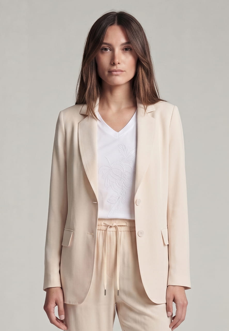 Blazer aus Shiny Twill