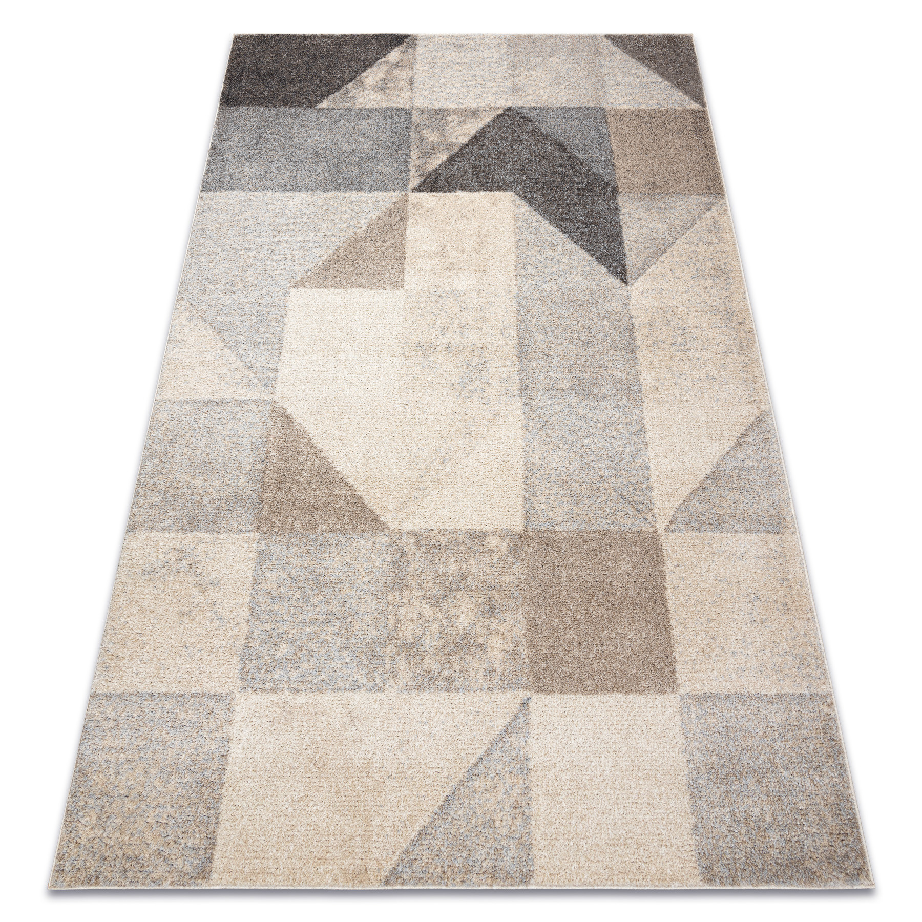 Dywan FUSION 9777 krem / beż - Geometryczny, nowoczesny, 80x150 cm