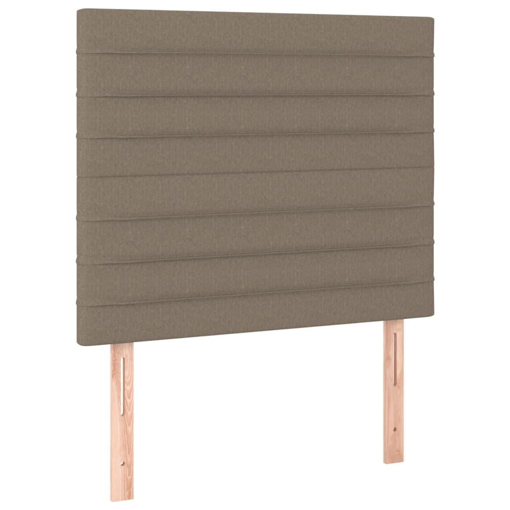 Wezgłowie Taupe 80 cm Tkanina Wysoki vidaXL
