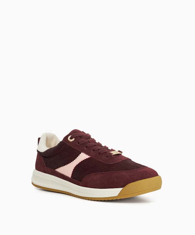 Elsea Purple - Suede Lace-Up Trainers