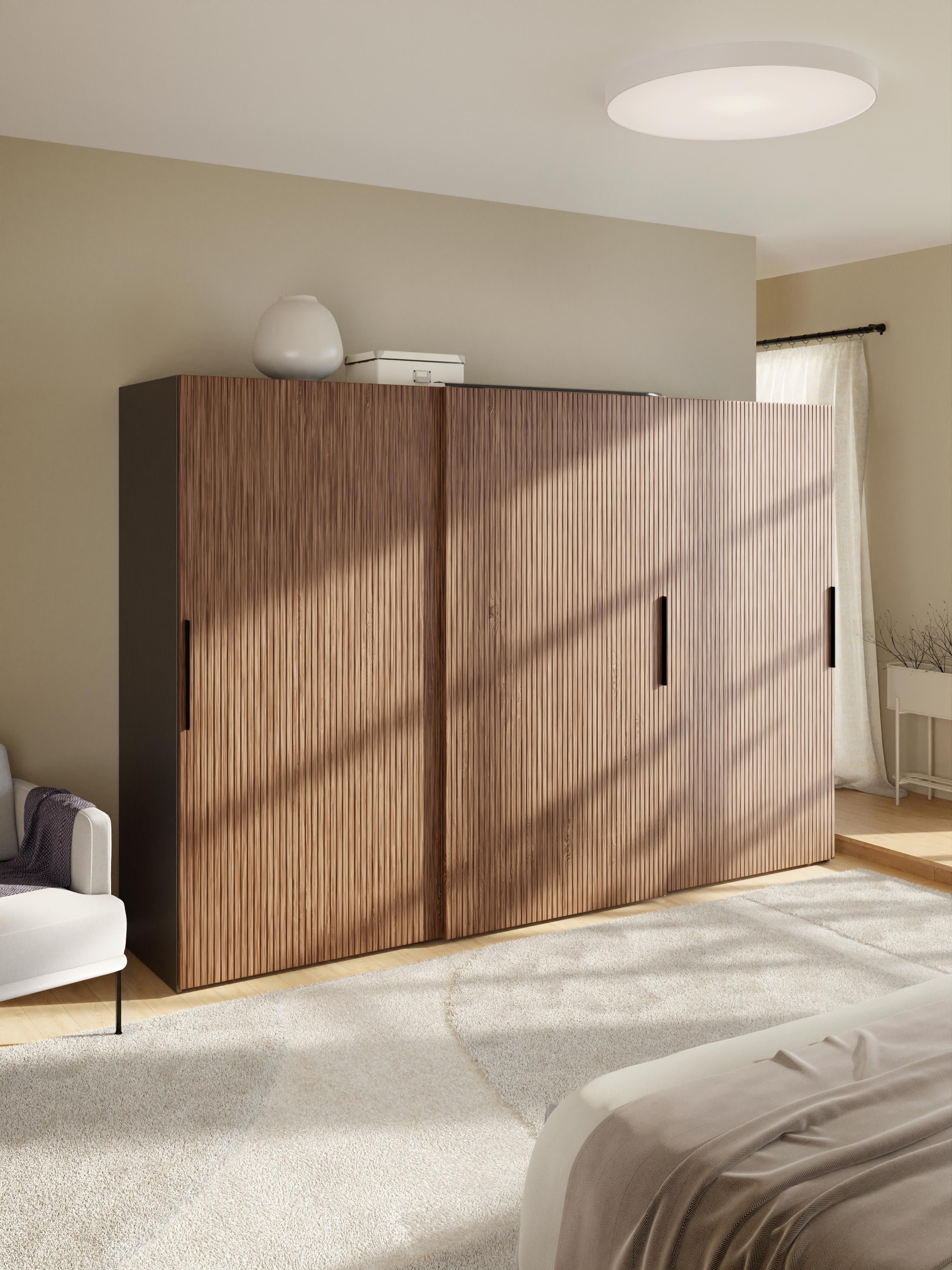 Modularer Schwebetürenschrank Simone, 300 cm Breite, in verschiedenen Größen