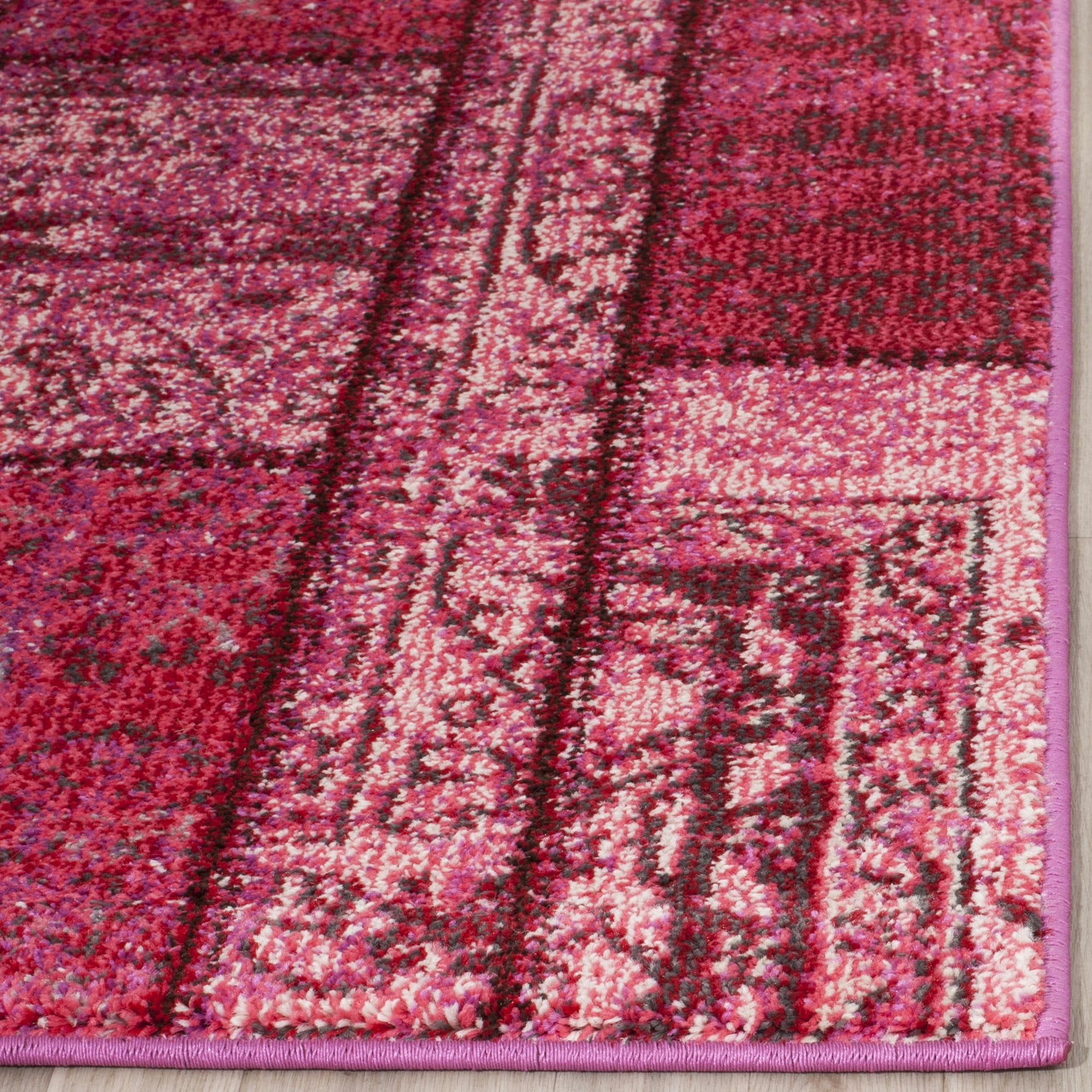 MONACO - Tapis de salon interieur en rose & multi, 155 x 231 cm