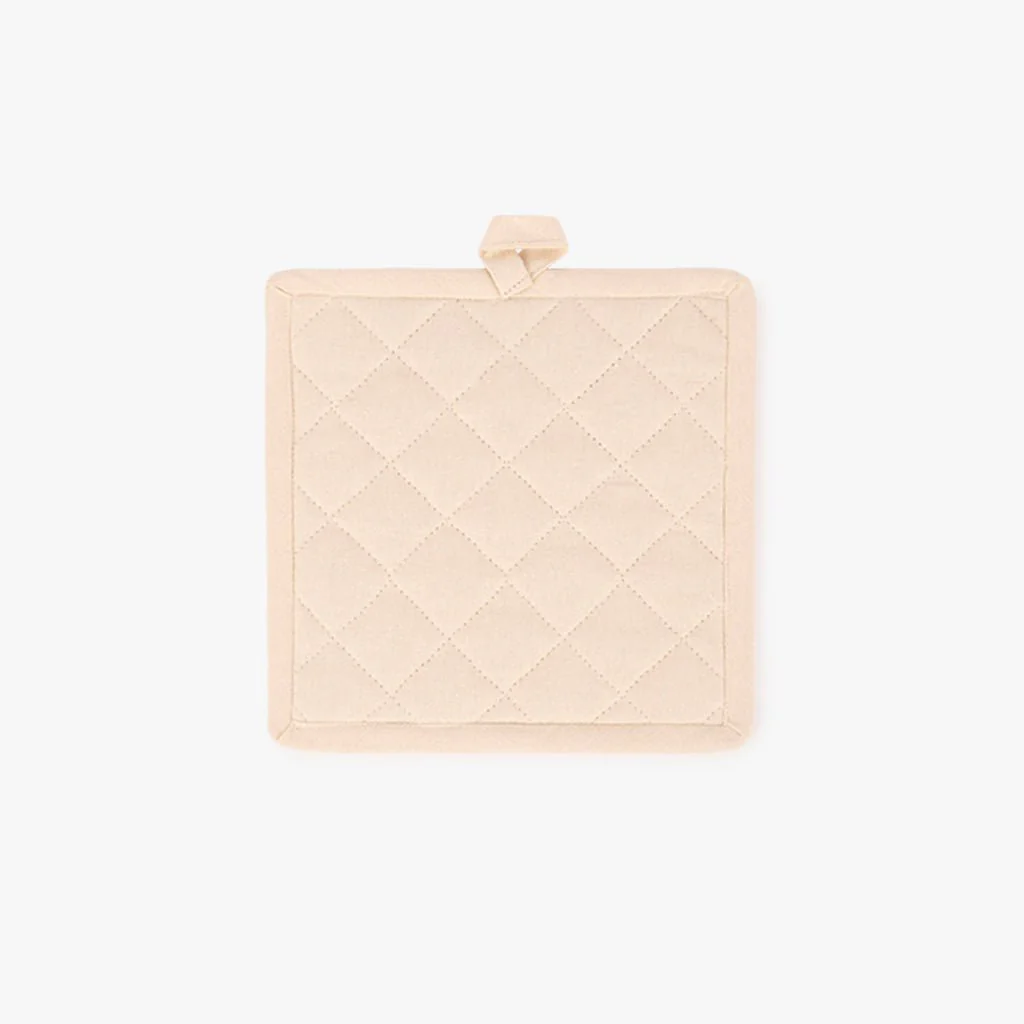 Pega Quadrada em Algodão Bege 4EVERYDAY