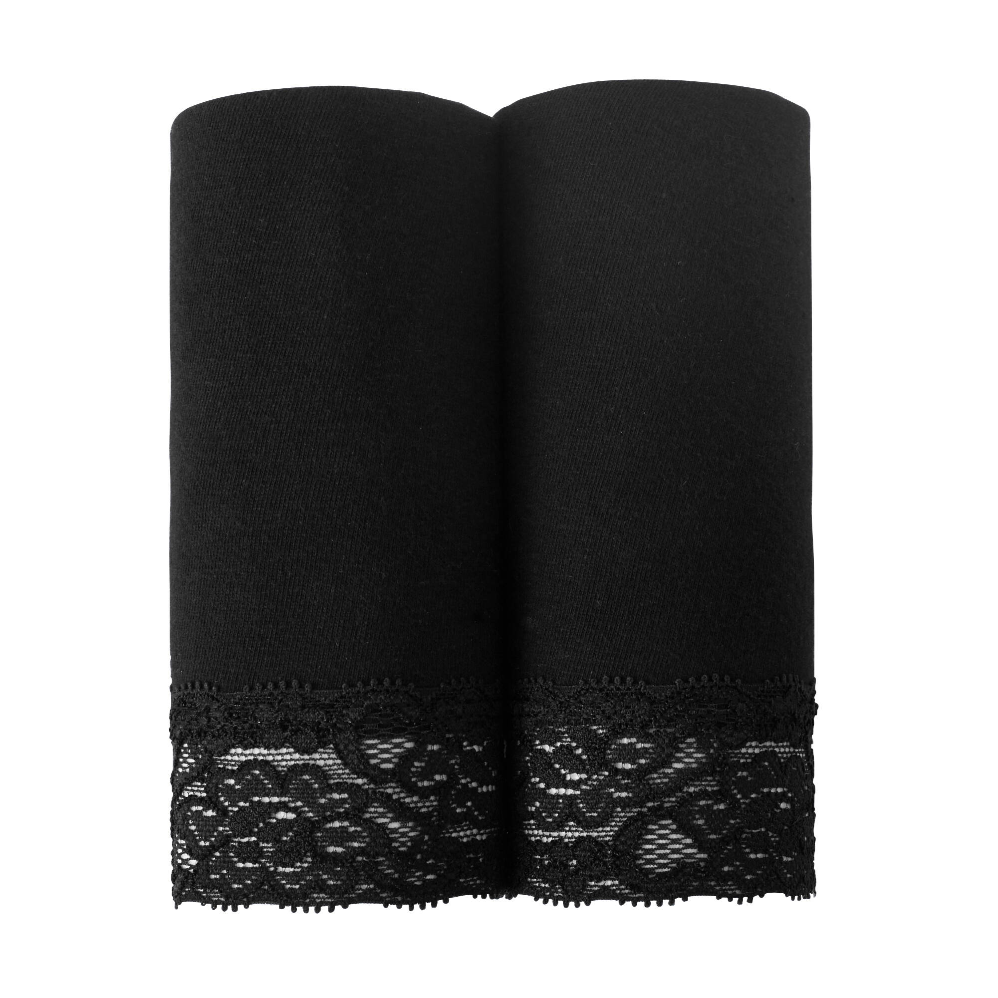 Culotte panty coton et dentelle - lot de 2